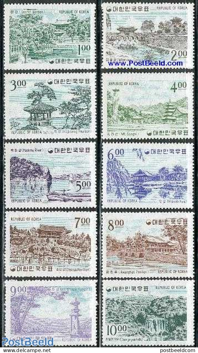 Korea, South 1964 Tourism 10v, Mint NH, Various - Tourism - Corée Du Sud