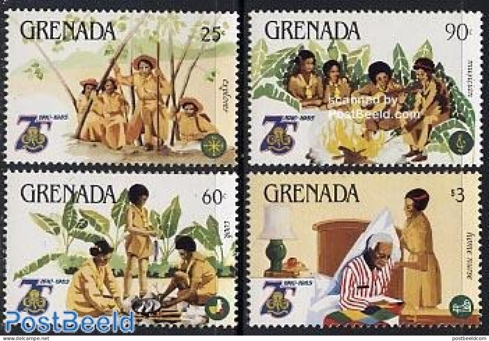 Grenada 1985 Girl Guides 4v, Mint NH, Sport - Scouting - Andere & Zonder Classificatie
