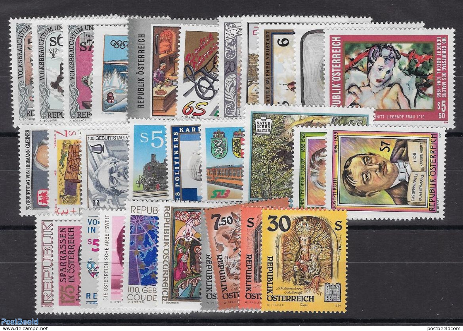 Austria 1994 Yearset 1994 (30v), Mint NH, Various - Yearsets (by Country) - Unused Stamps