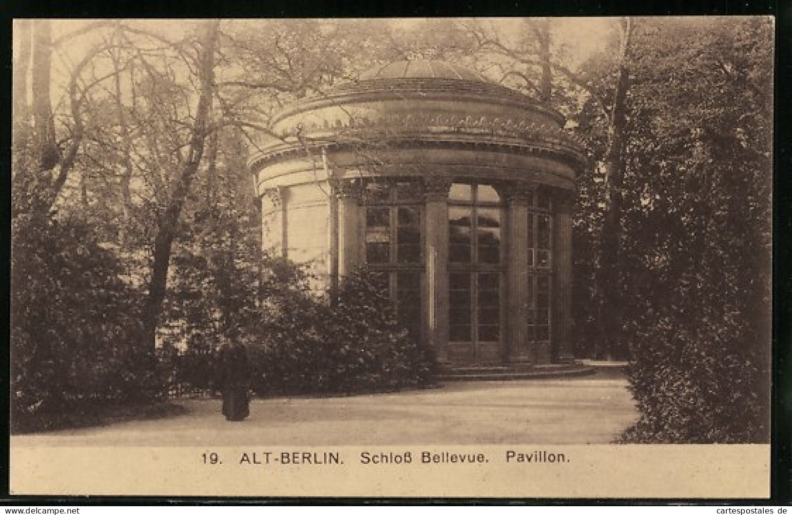 AK Berlin-Tiergarten, Schloss Bellevue, Pavillon  - Tiergarten