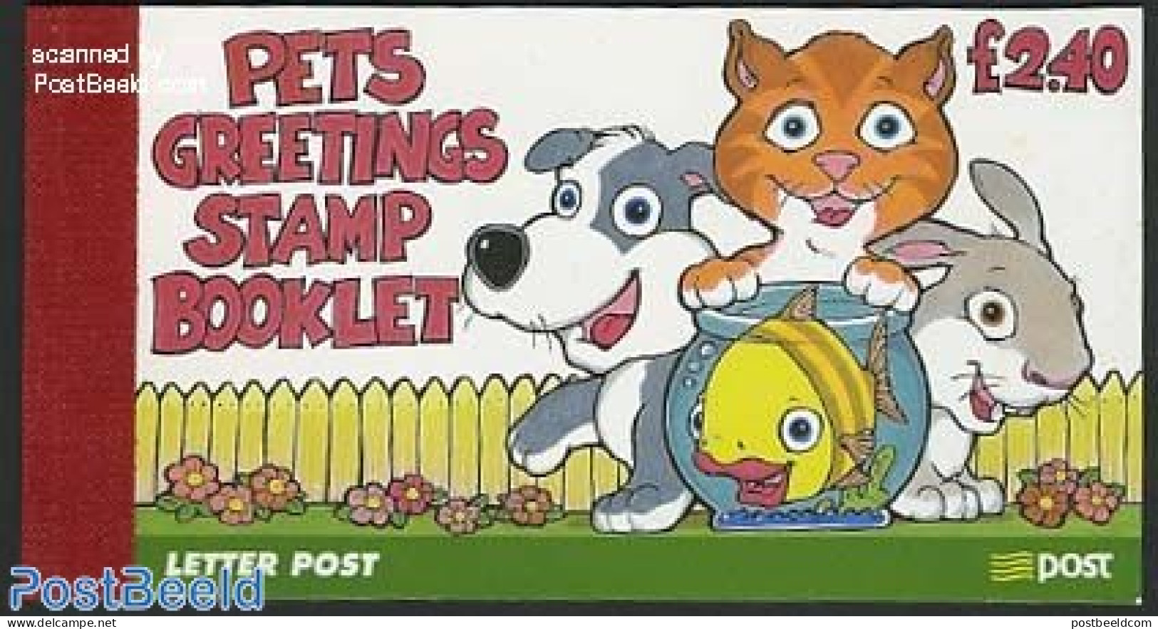 Ireland 1999 Greeting Stamps Booklet, Mint NH, Nature - Various - Cats - Dogs - Fish - Rabbits / Hares - Stamp Booklet.. - Nuovi