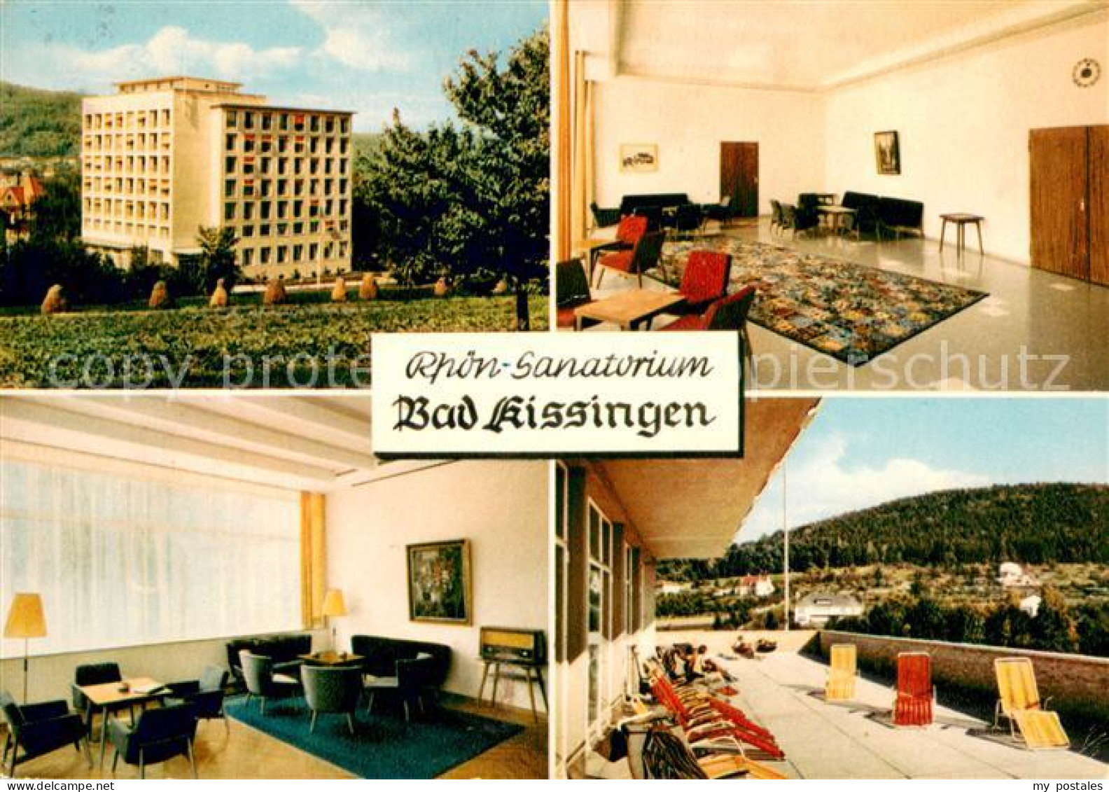 73655665 Bad Kissingen Rhoen Sanatorium Aufenthaltsraeume Terrasse Bad Kissingen - Bad Kissingen