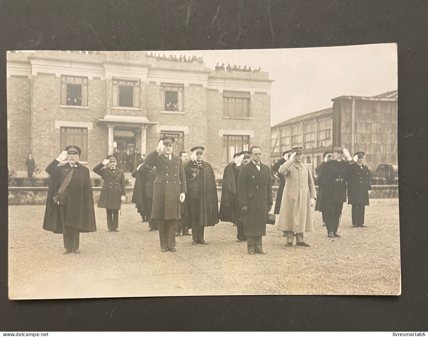 Photo Prise D’armes Bouget Années 30 Général Barres Pierre Cot Général Gouraud Voir Scan - War, Military