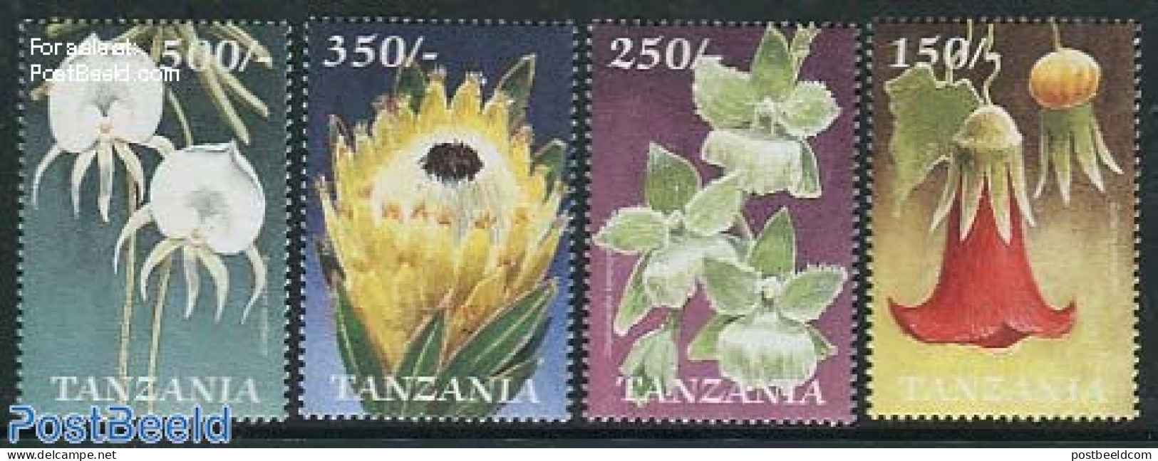 Tanzania 1999 African Flowers 4v, Mint NH, Nature - Flowers & Plants - Tansania (1964-...)