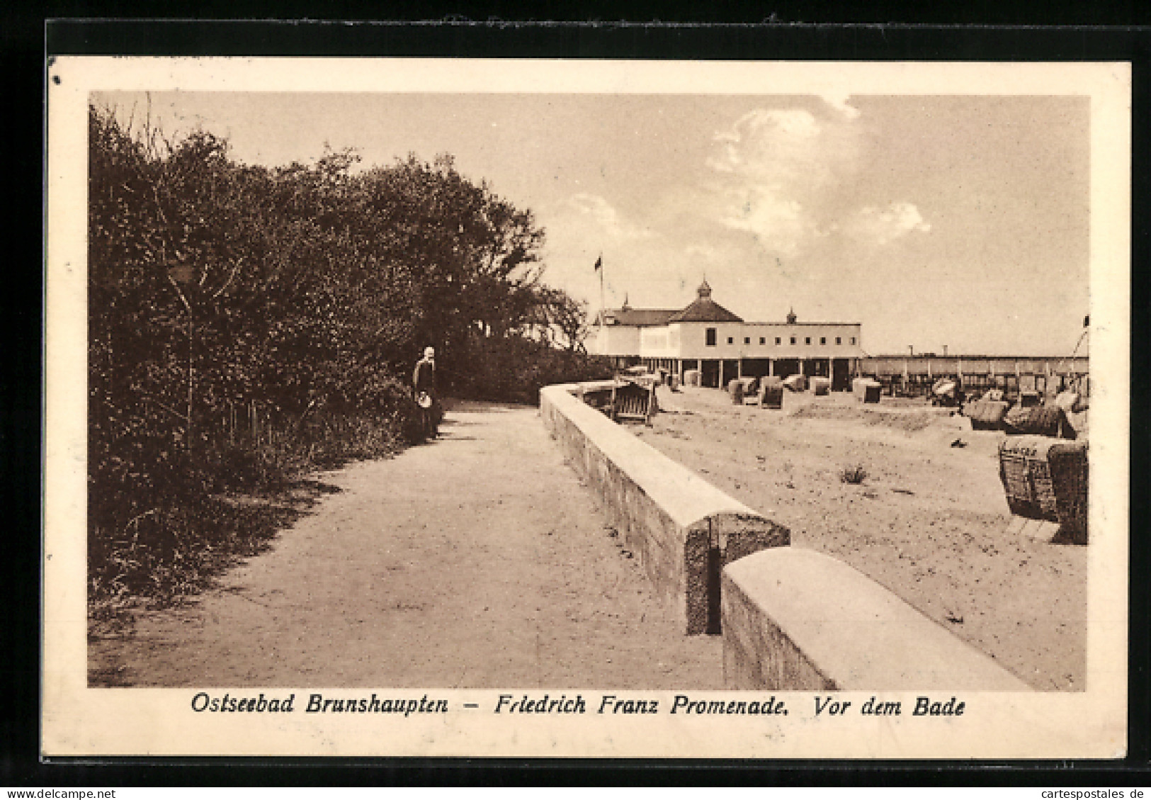 AK Brunshaupten / Ostseebad, Friedrich Franz-Promenade, Vor Dem Bade  - Autres & Non Classés