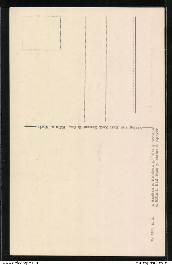 AK Aachen, Landkarte Zur Erinnerung An Die Befreiungsfeier Der Rheinlande 1930  - Aachen