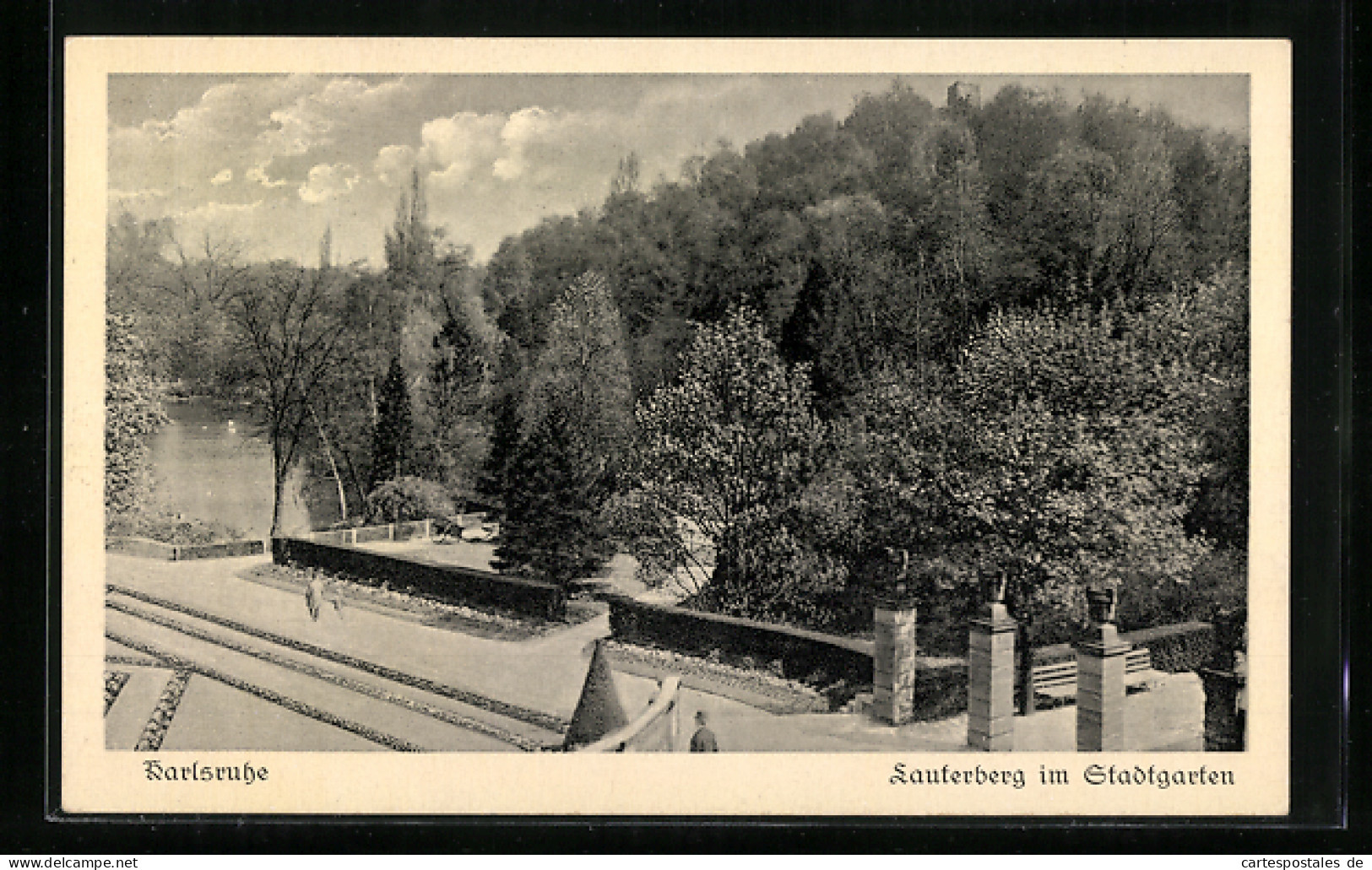 AK Karlsruhe, Lauterberg Im Stadtgarten  - Karlsruhe