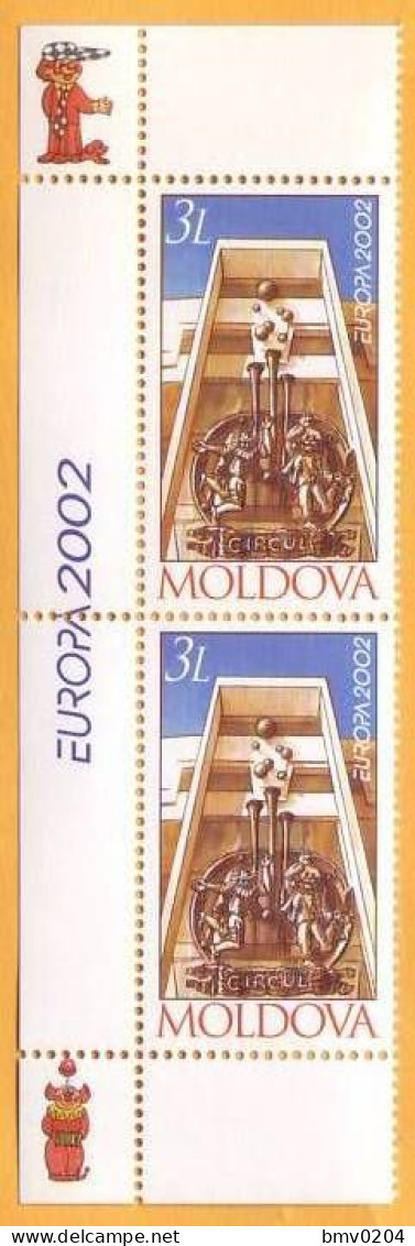 2002 Moldova Moldavie Moldau Europa-cept Circus Building In Chisinau Mint  2v - 2002