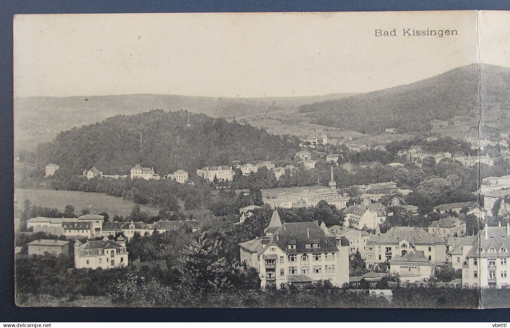 Deutschland / Germany: Bad Kissingen, Gesamtansicht (Panorama - Karte) - Bad Kissingen