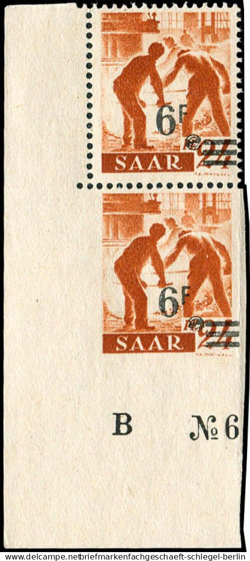 Saar, 1947, Postfrisch, Paar - Otros & Sin Clasificación