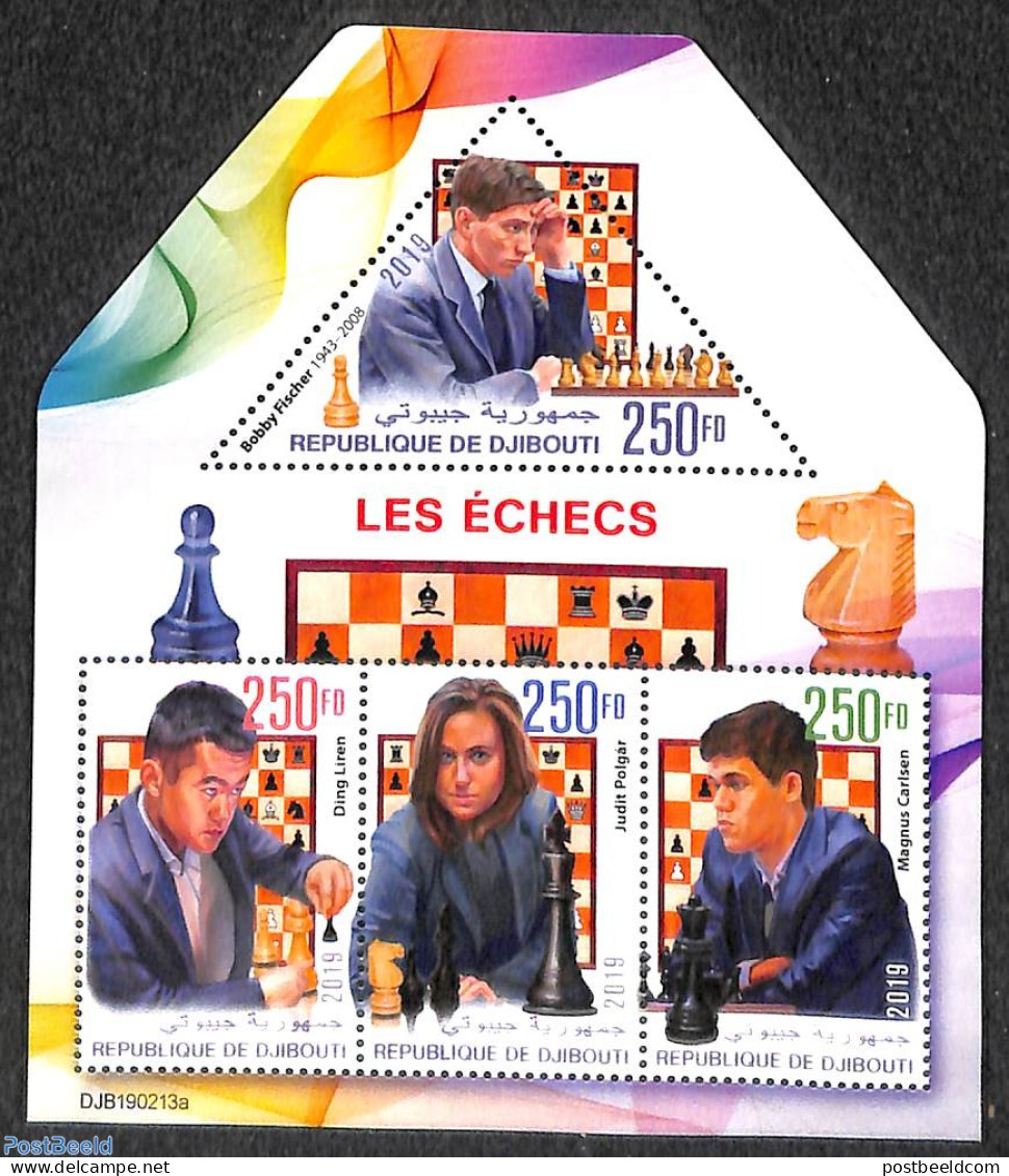 Djibouti 2019 Chess 4v M/s, Mint NH, Sport - Chess - Schach