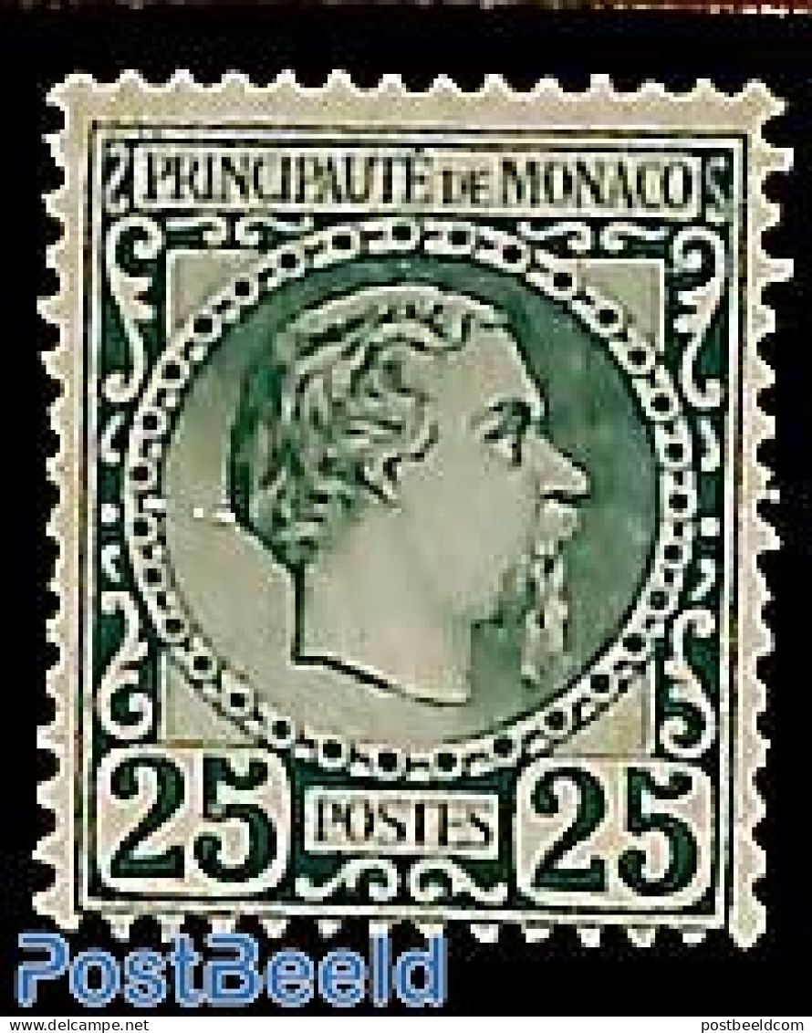 Monaco 1885 25c, Stamp Out Of Set, Unused (hinged) - Ungebraucht