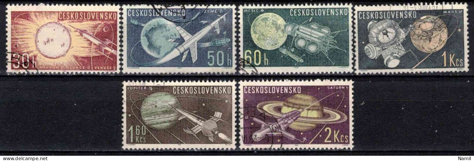 Tchécoslovaquie 1963 Mi 1396-1401 (Yv 1268-73), Obliteré - Used Stamps