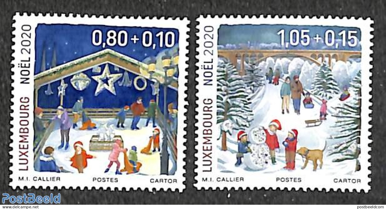 Luxemburg 2020 Christmas 2v, Mint NH, Religion - Christmas - Unused Stamps