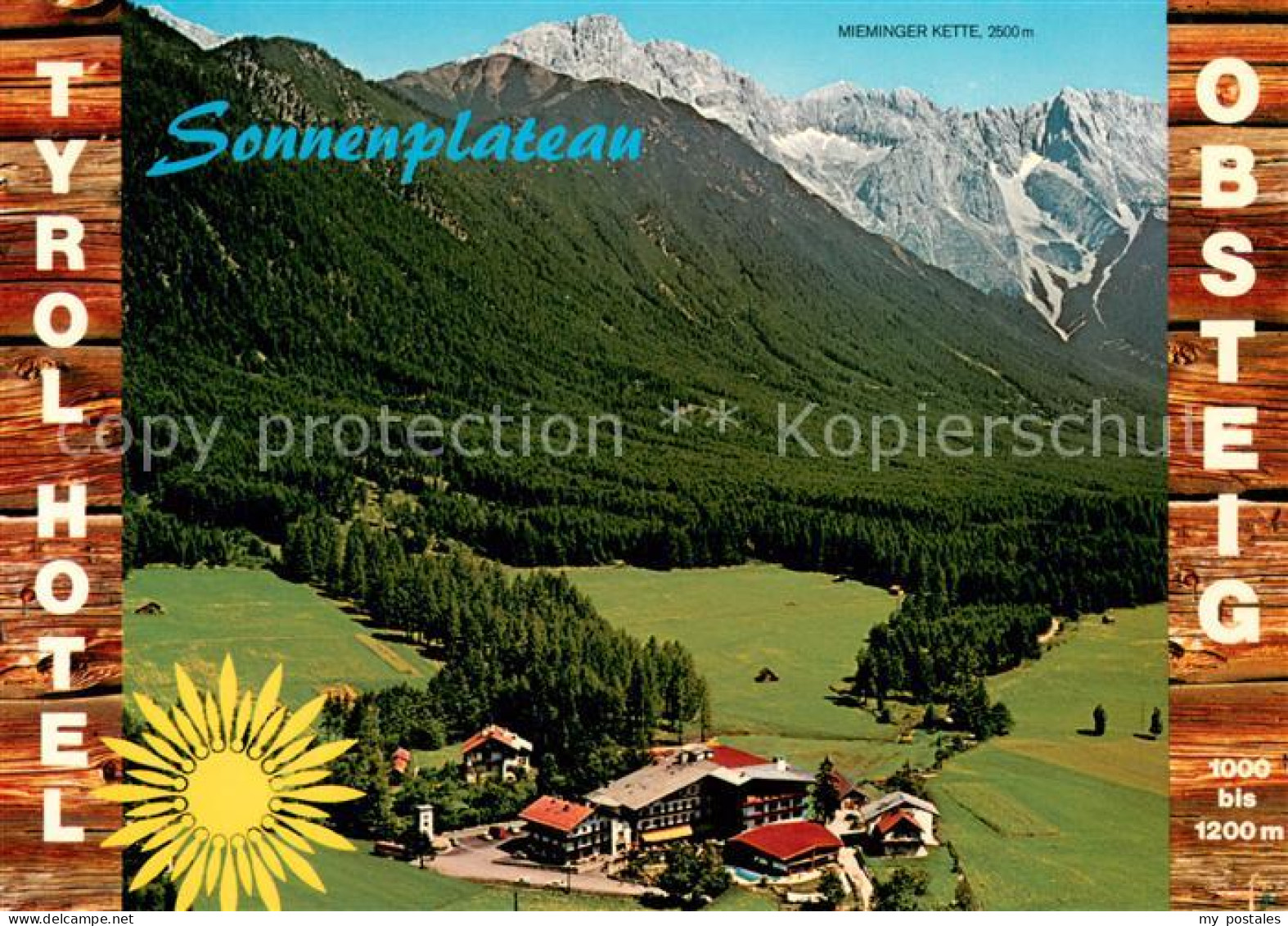 73655400 Obsteig Tirol Hotel Tyrol Sonnenplateau Mieminger Kette Fliegeraufnahme - Altri & Non Classificati