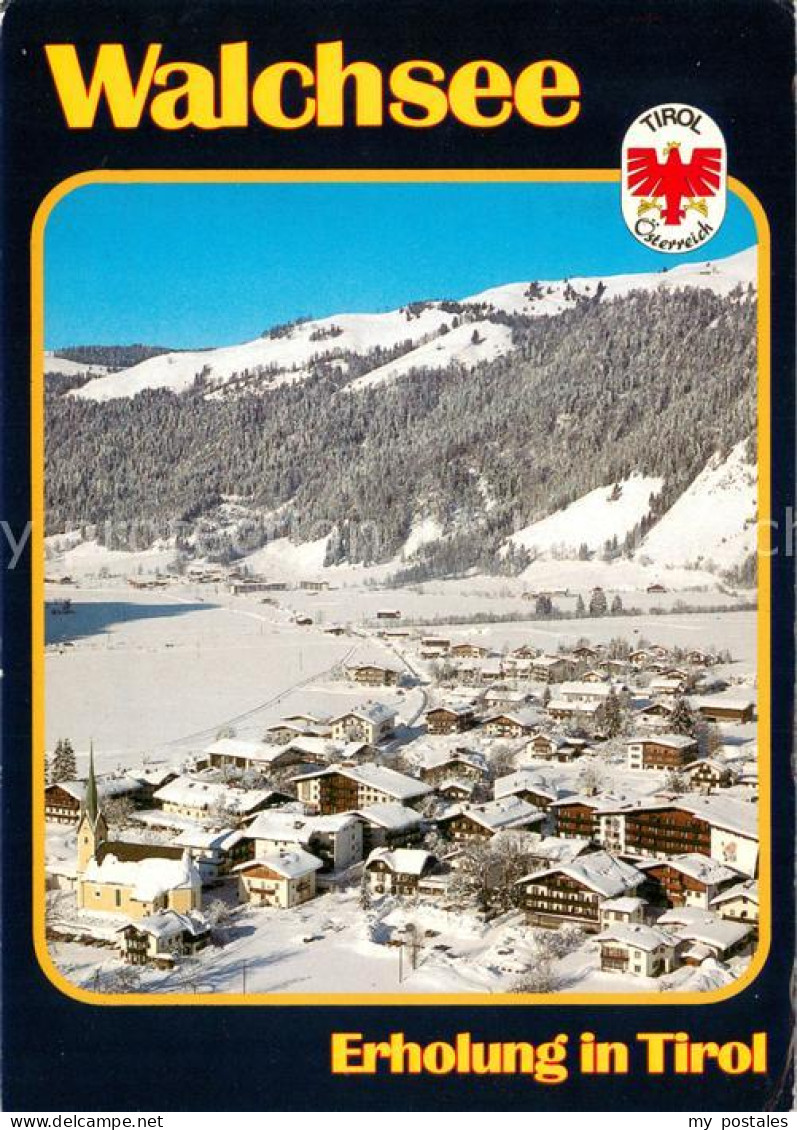 73655398 Walchsee Tirol Winter- Und Sommererholungsort Fliegeraufnahme Walchsee  - Altri & Non Classificati