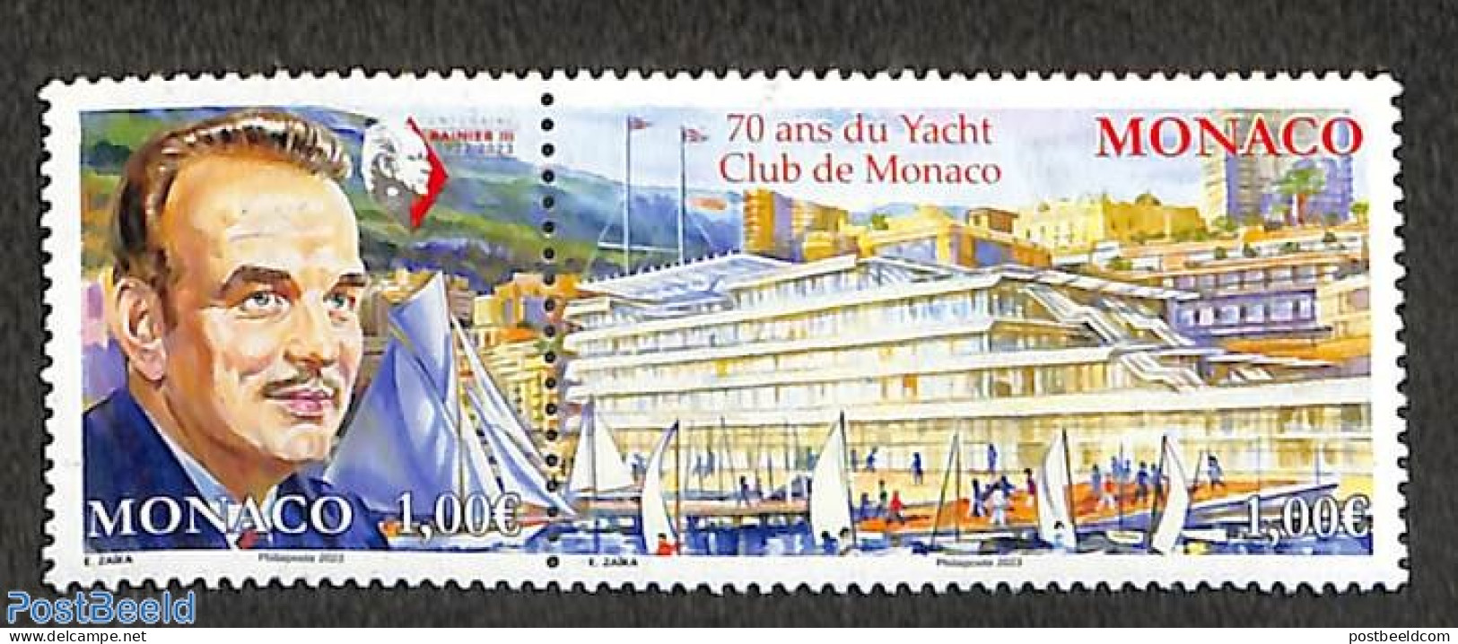 Monaco 2023 70 Years Monaco Yacht Club 2v [:], Mint NH, Sport - Transport - Sailing - Ships And Boats - Unused Stamps