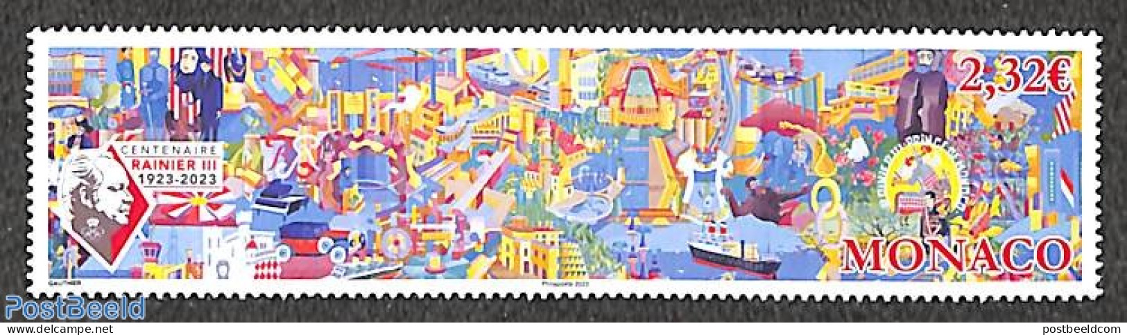 Monaco 2023 Rainier III, Freso 1v, Mint NH, History - Nature - Performance Art - Transport - Knights - Monkeys - Music.. - Unused Stamps