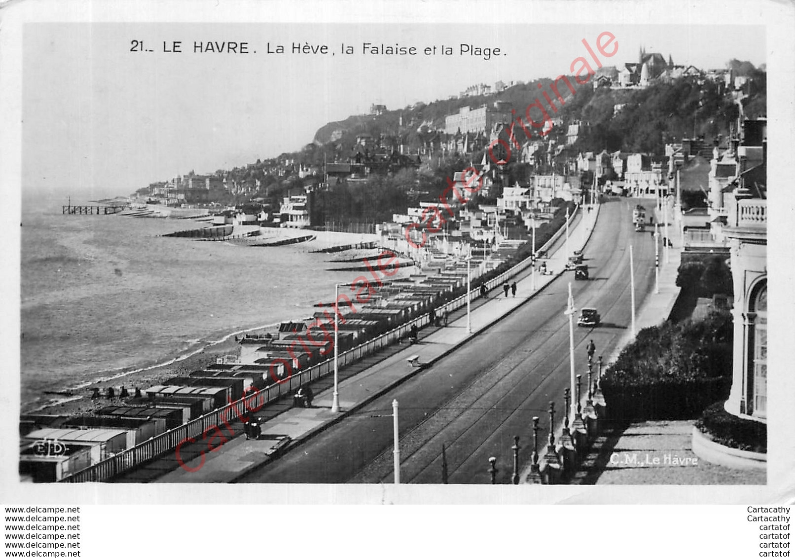 76.  LE HAVRE .  LA HEVE . La Falaise Et La Plage . - Cap De La Hève