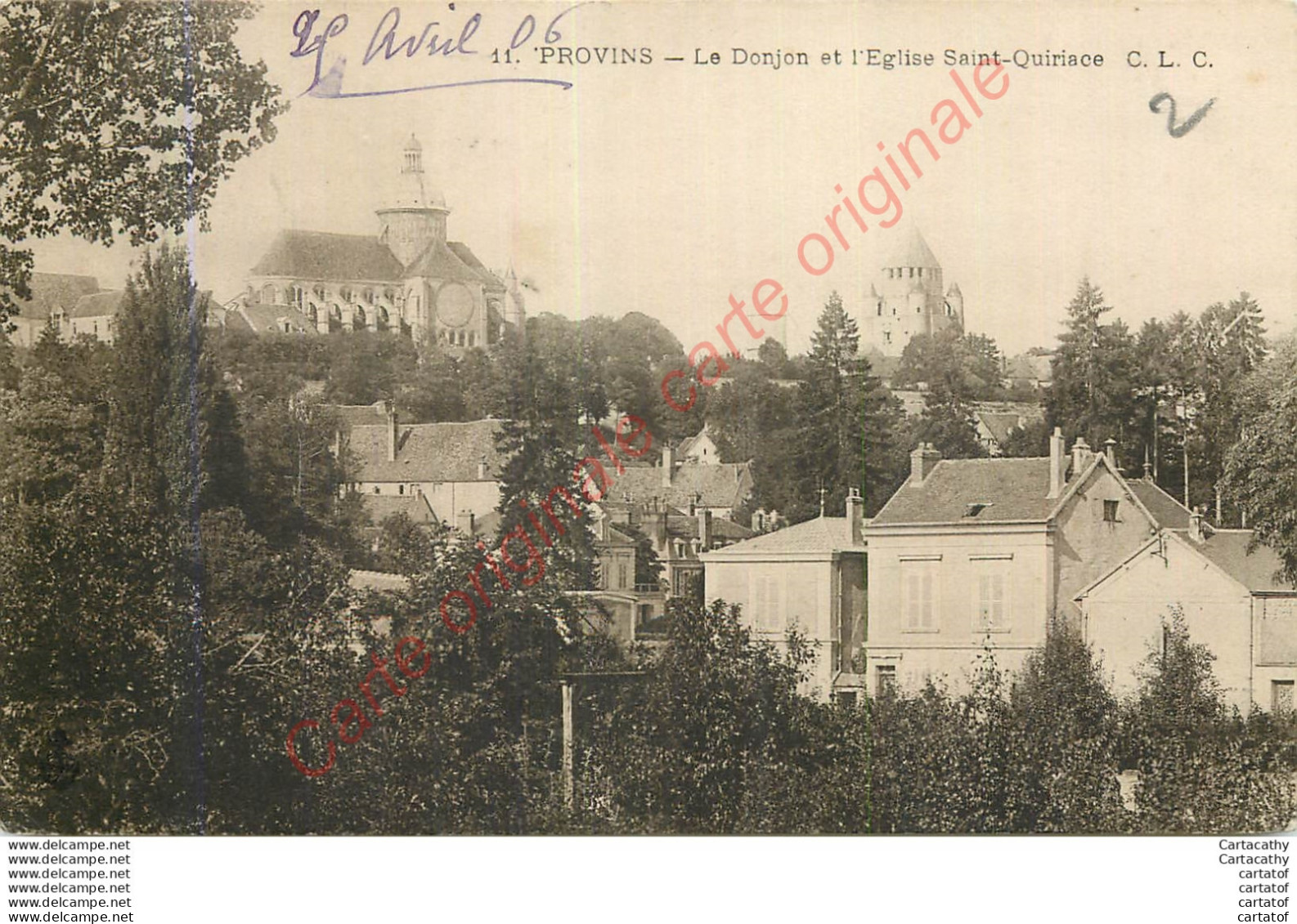 77.  PROVINS .  Le Donjon Et L'Eglise St-Quiriace . - Provins