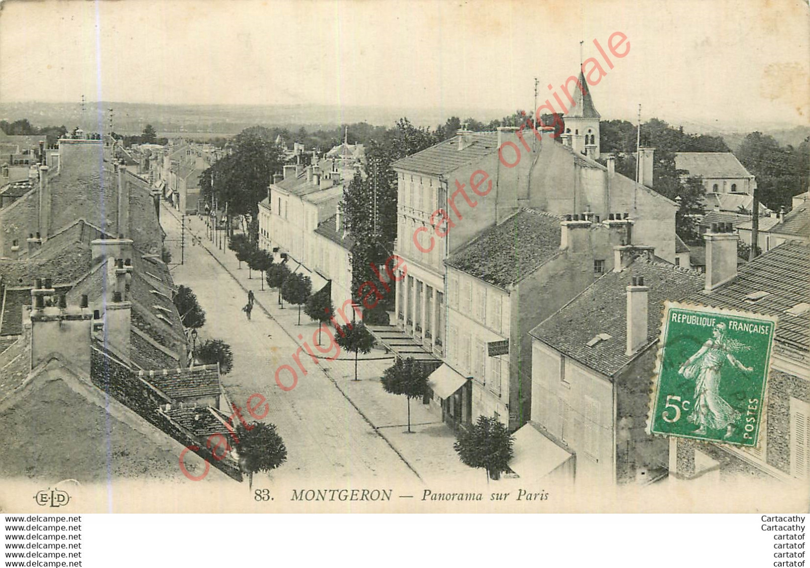 91.  MONTGERON .  Panorama Sur Paris . - Montgeron