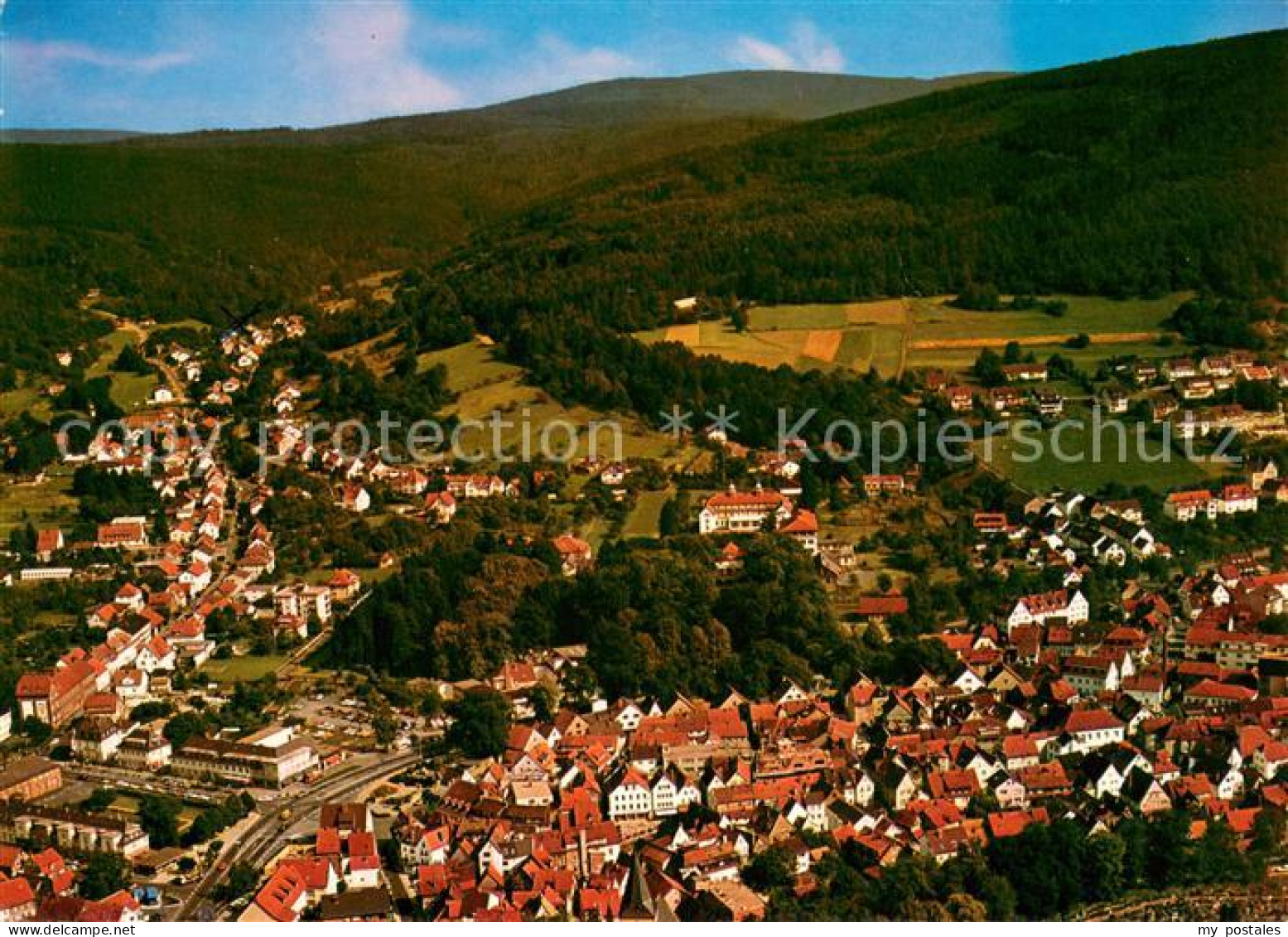 73655346 Bad Orb Mit Blick Ins Haseltal Fliegeraufnahme Bad Orb - Bad Orb