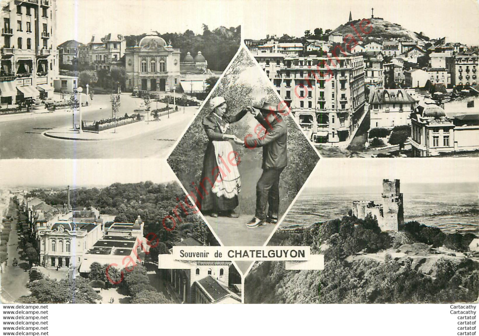 63.  Souvenir De CHATELGUYON .  CP Multivues . - Châtel-Guyon