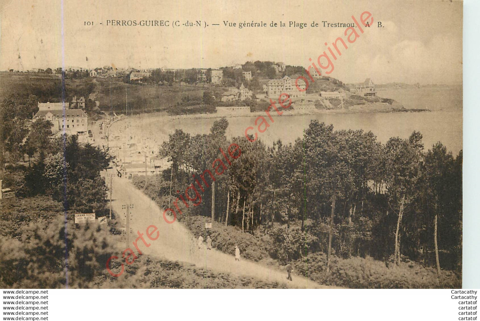 22.  PERROS GUIREC .  Vue Générale De La Plage De Trestraou . - Perros-Guirec