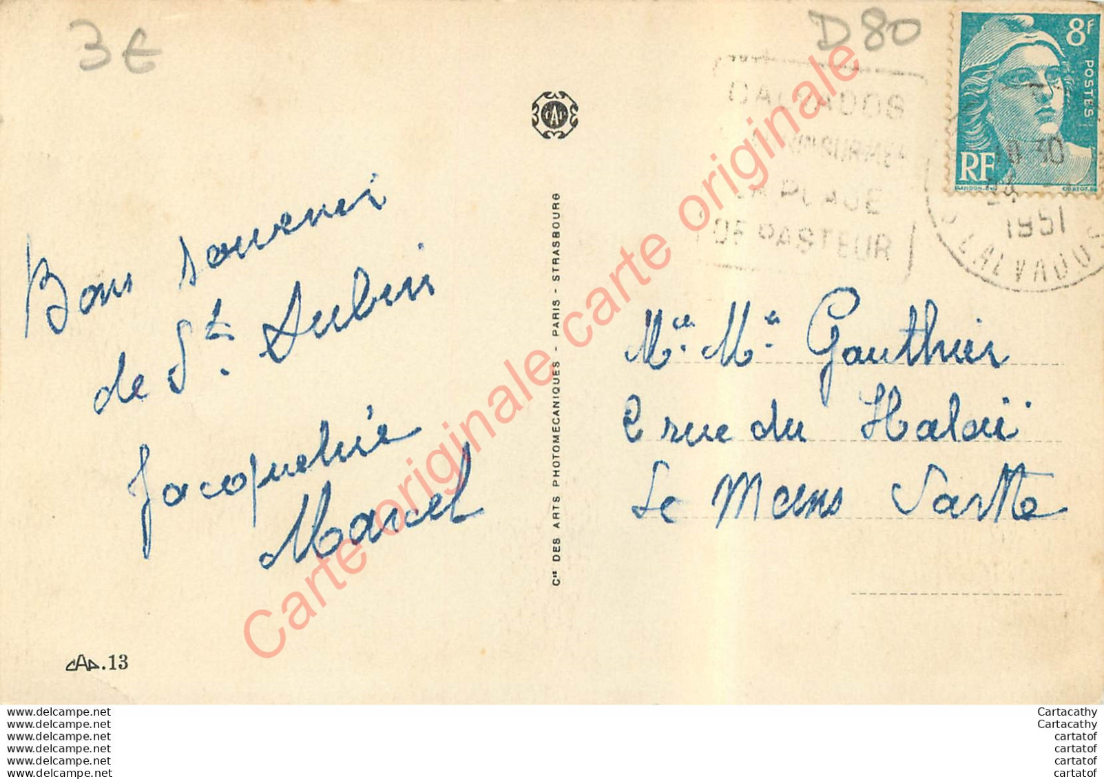 14.  SAINT AUBIN SUR MER .  CPA Multivues . - Saint Aubin