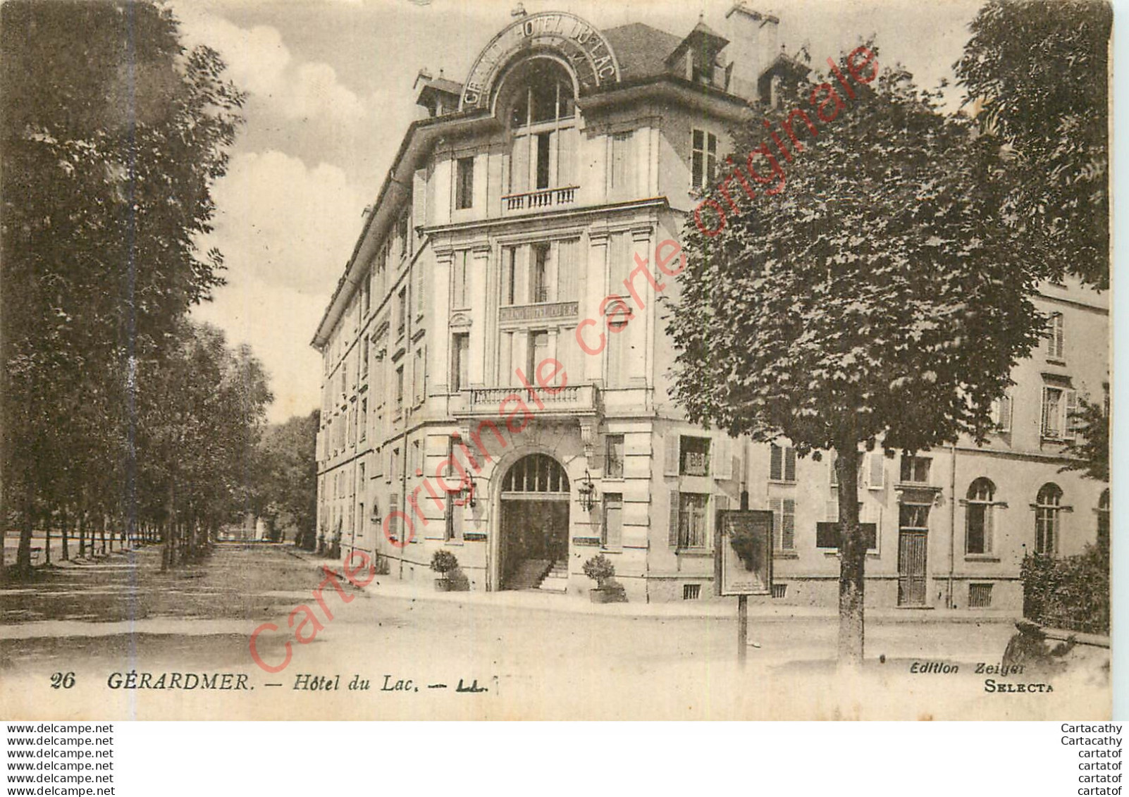 88.  GERARDMER .  Hôtel Du Lac . - Gerardmer