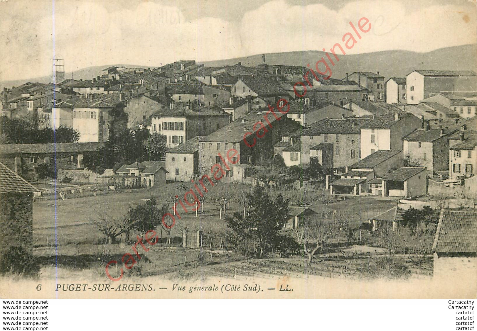 83.  PUGET SUR ARGENS .  Vue Générale . Côté Sud . - Autres & Non Classés