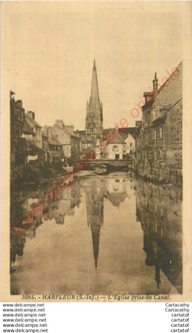 76.  HARFLEUR .  Eglise Prise Du Canal . - Harfleur