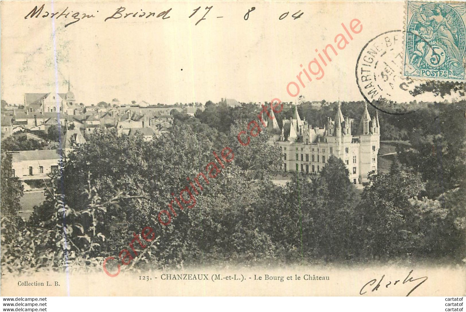 49.  CHANZEAUX .  Le Bourg Et Le Château . - Otros & Sin Clasificación
