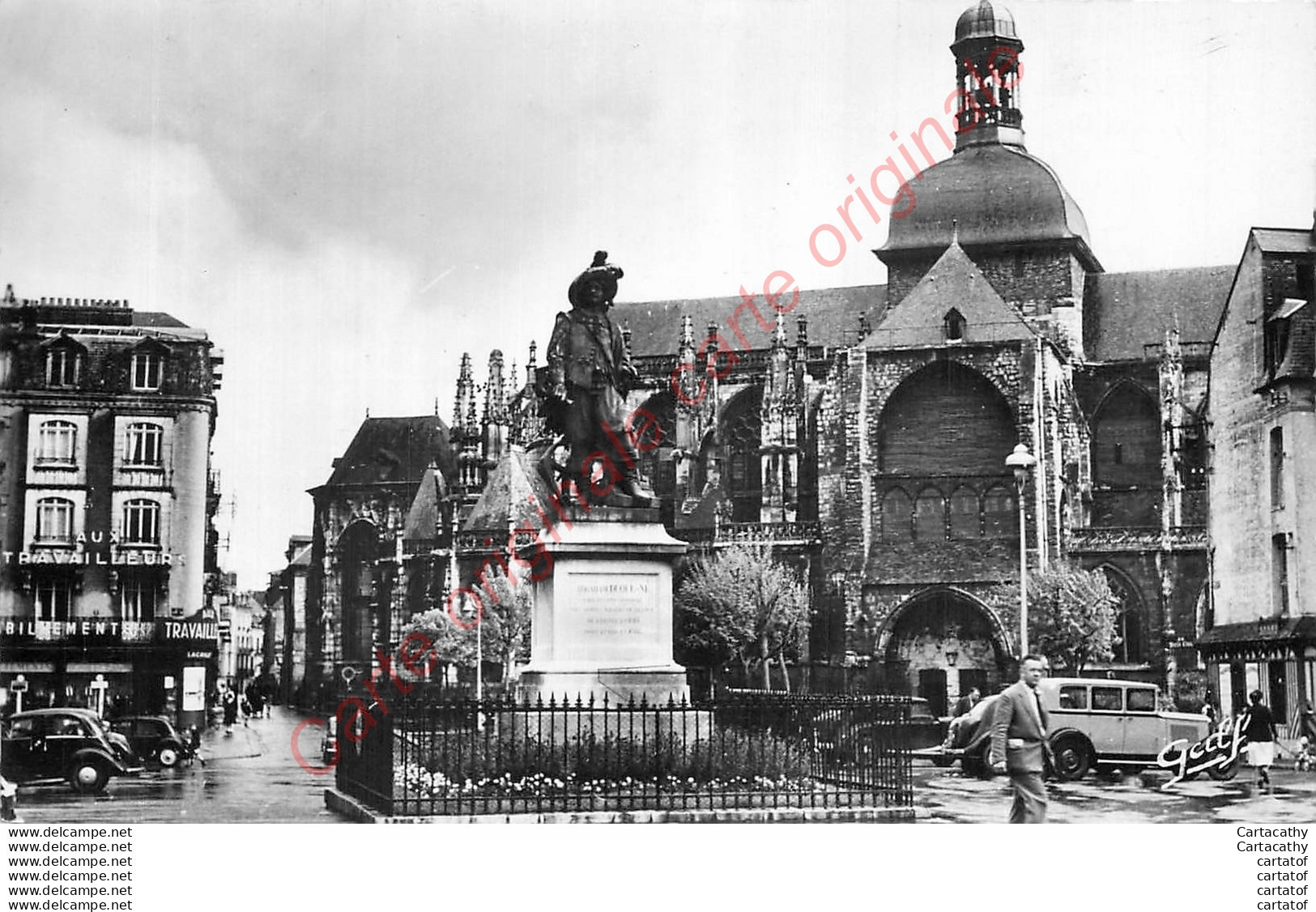 76.  DIEPPE .  Statue De Duquesne Et Eglie St-Jacques . - Dieppe