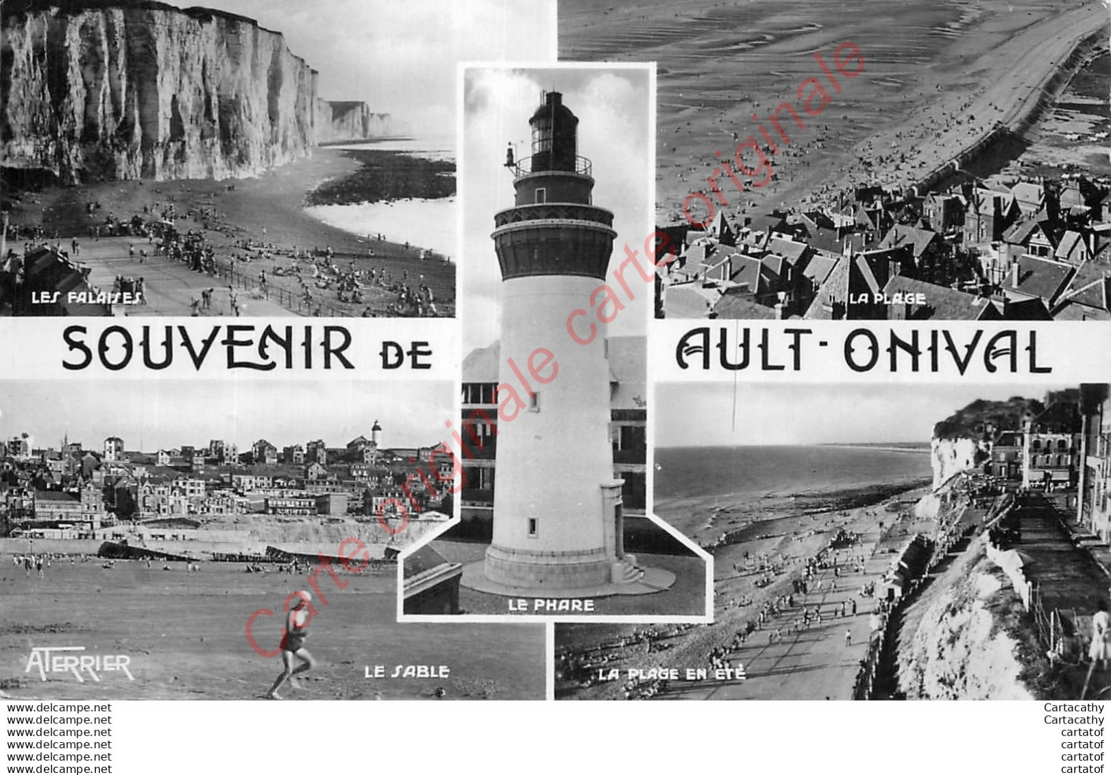 80.  Souvenir De AULT ONIVAL .  CP Multivues . - Ault