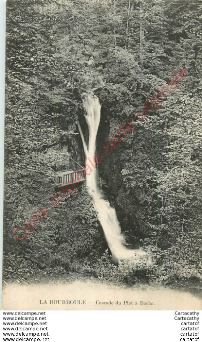 63.  LA BOURBOULE .  Cascade Du Plat à Barbe . - La Bourboule