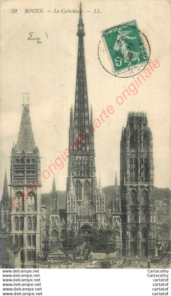 76.  ROUEN .  La Cathédrale . - Rouen