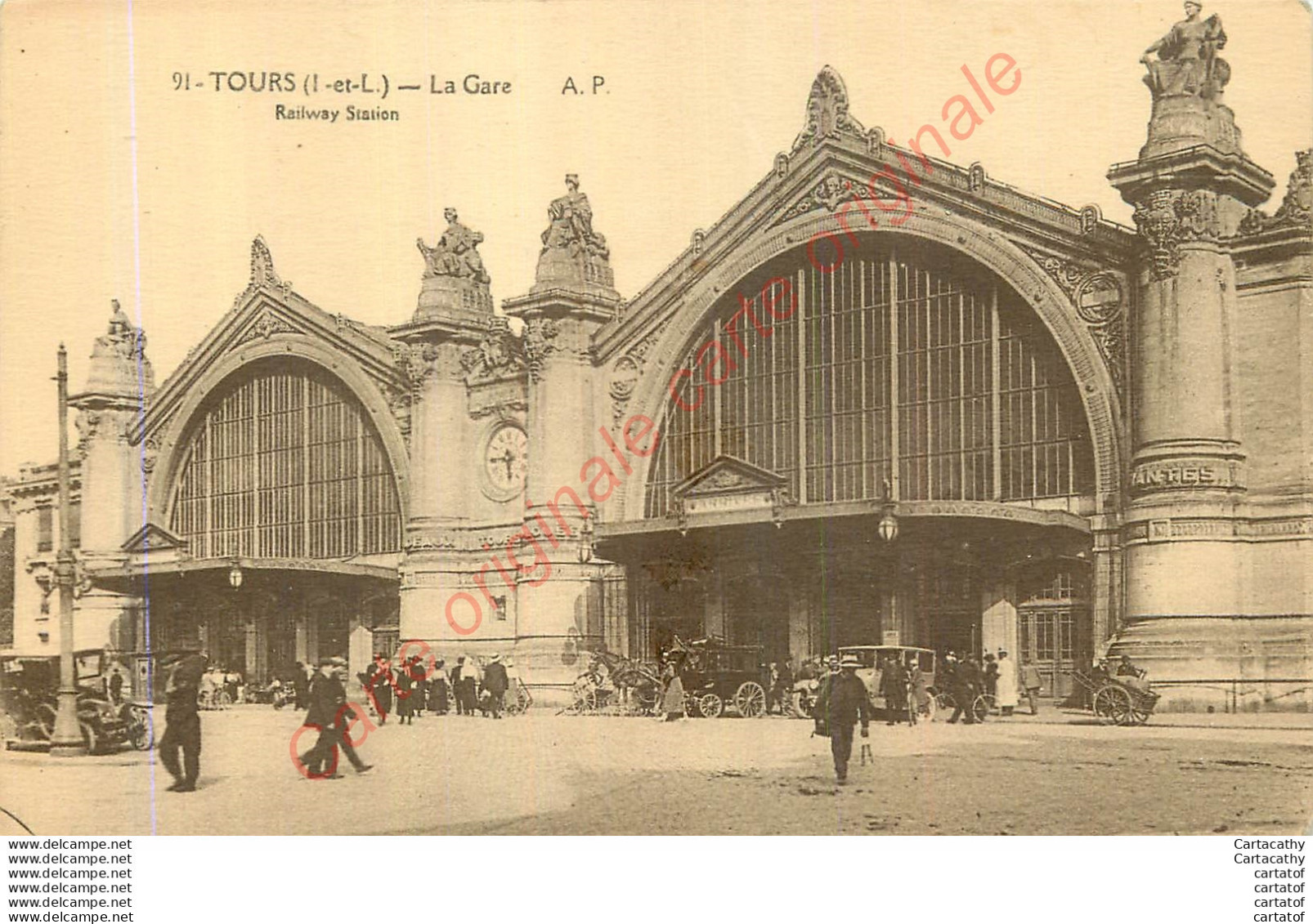 37.  TOURS .  La Gare . - Tours