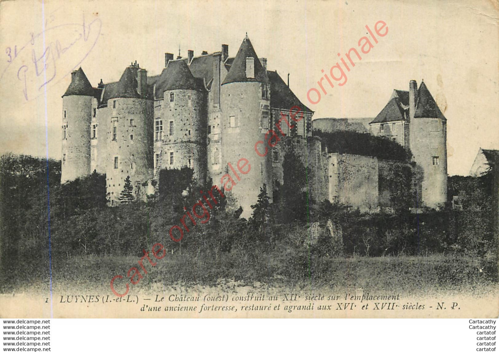 37.  LUYNES . Le Château . - Luynes