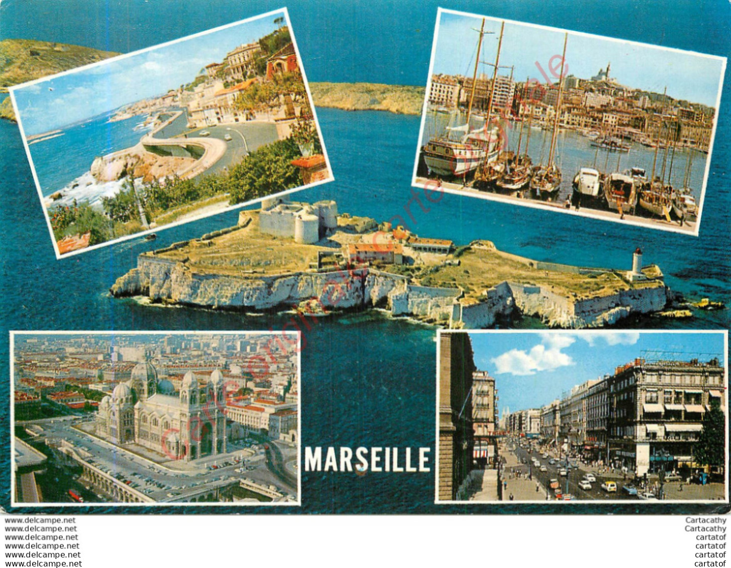 13.  MARSEILLE . Le Carrefour Du Monde .  CP Multivues . - Ohne Zuordnung