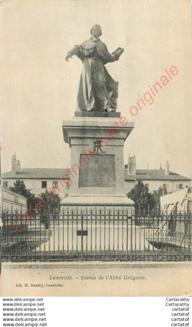 54.  LUNEVILLE .  Statue De L'Abbé Grégoire . - Luneville
