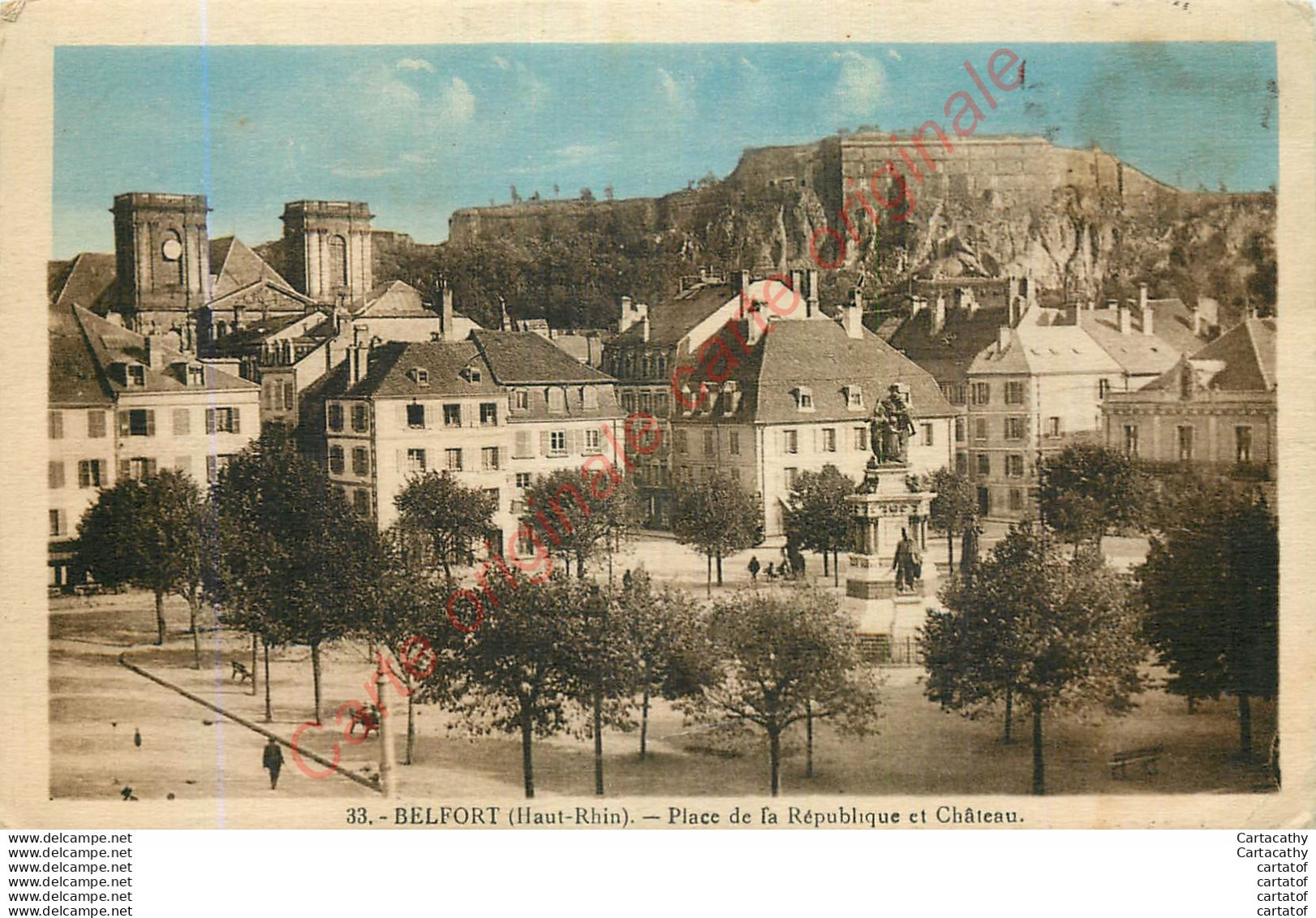 90.  BELFORT .  Plage De La République Et Château . - Belfort - Stadt