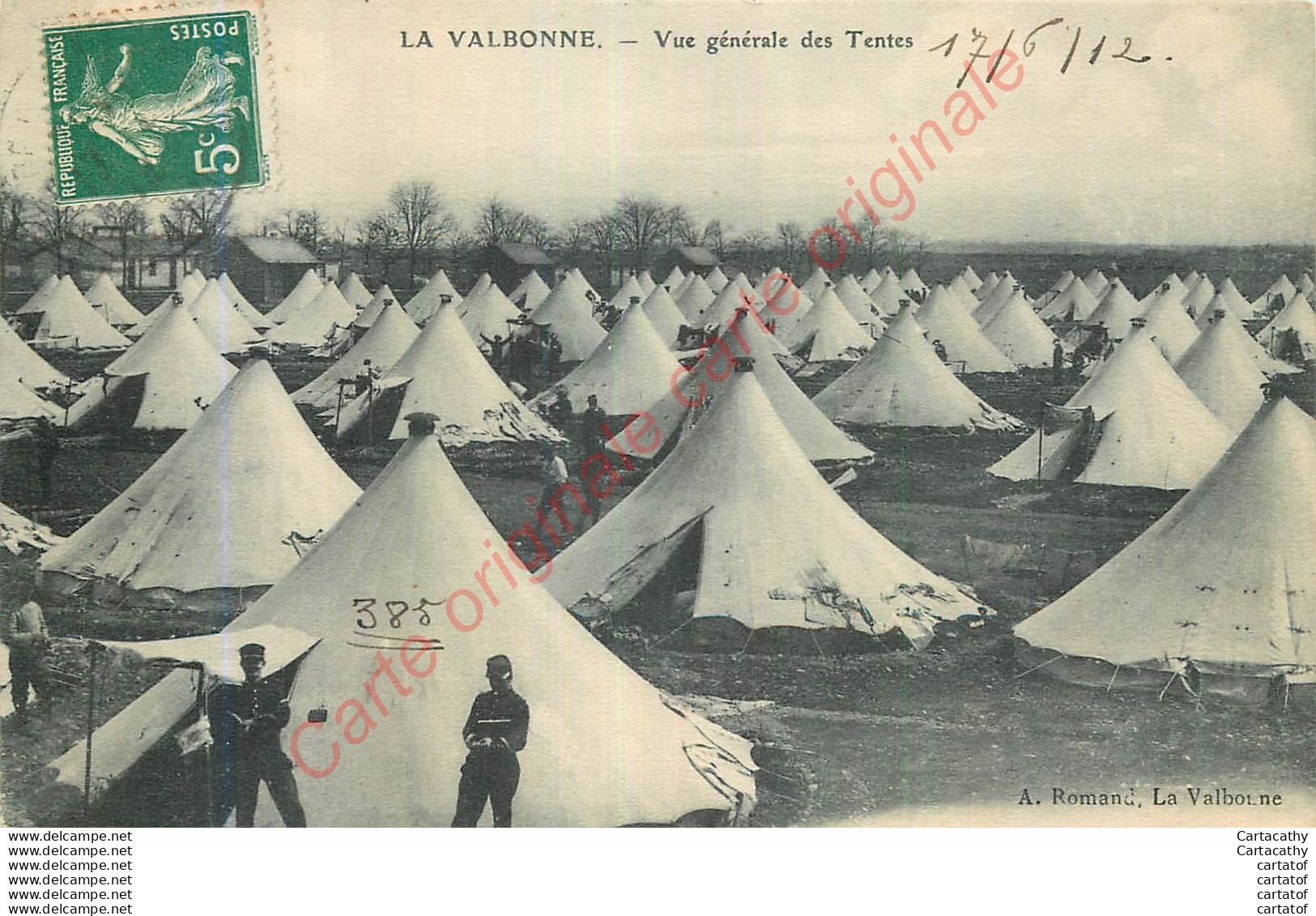 LA VALBONNE .  Vue Générale Des Tentes . - Ohne Zuordnung