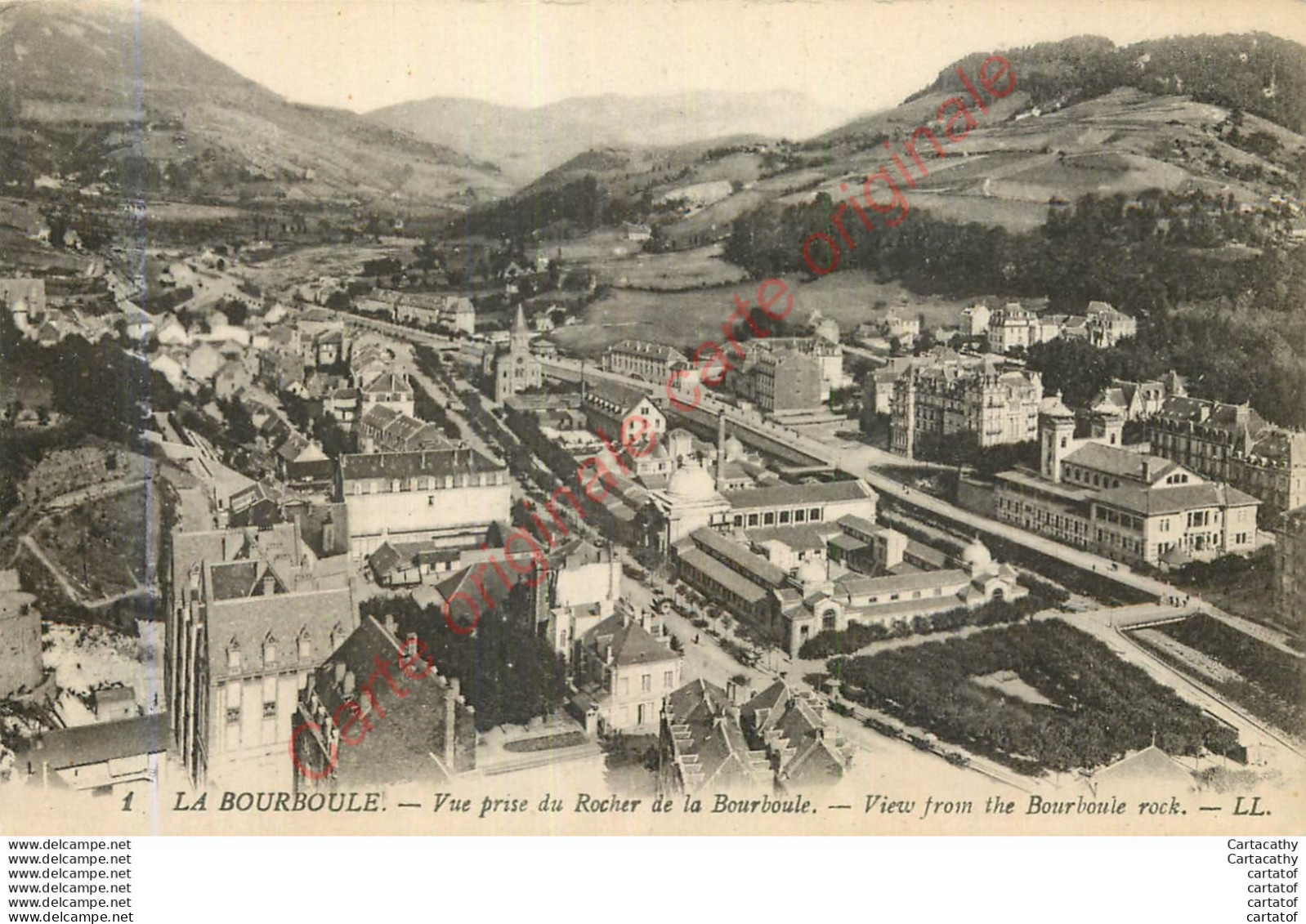 63.  LA BOURBOULE .  Vue Prise Du Rocher De La Bourboule . - La Bourboule