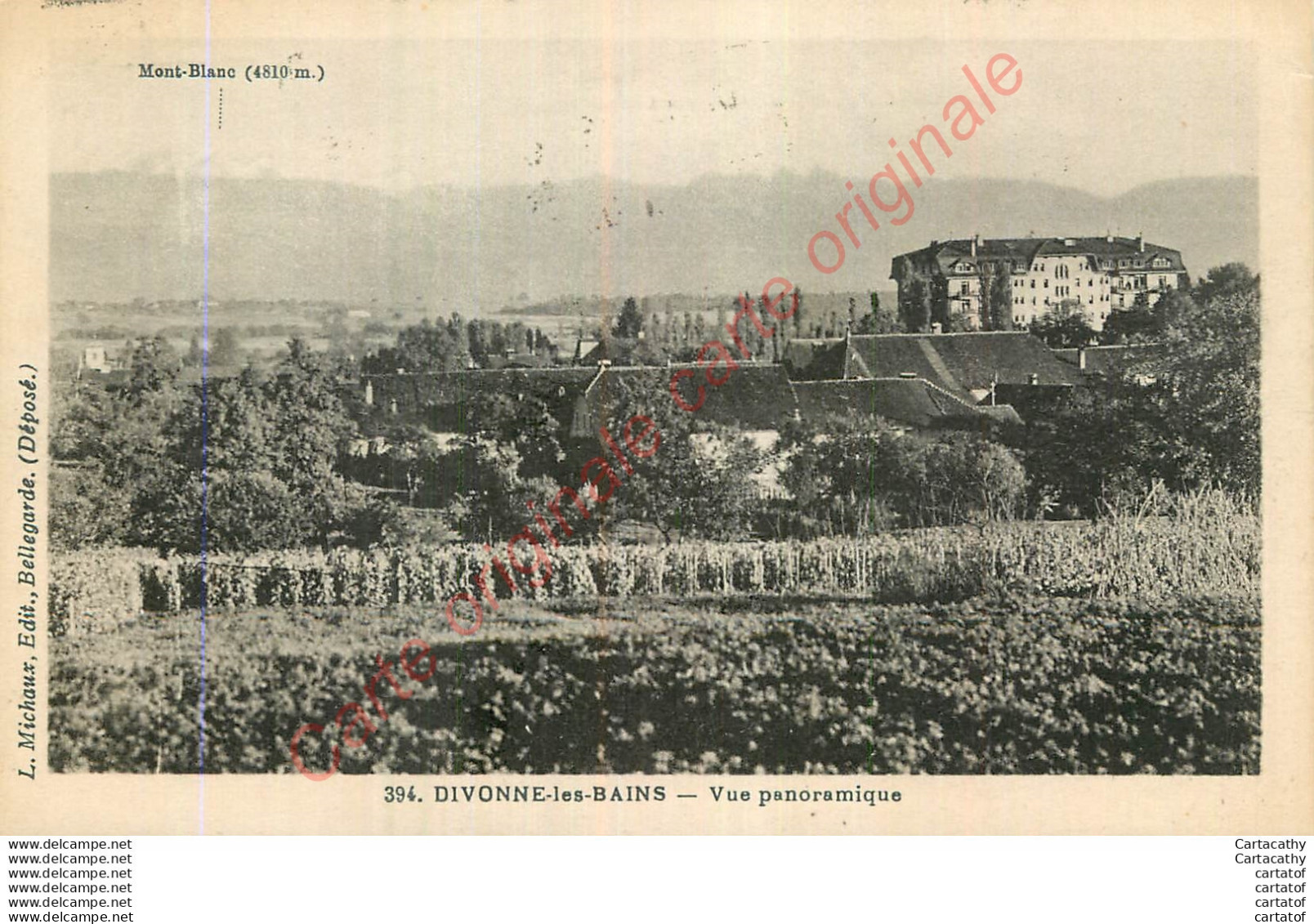 01.   DIVONNE LES BAINS .  Vue Panoramique . - Divonne Les Bains