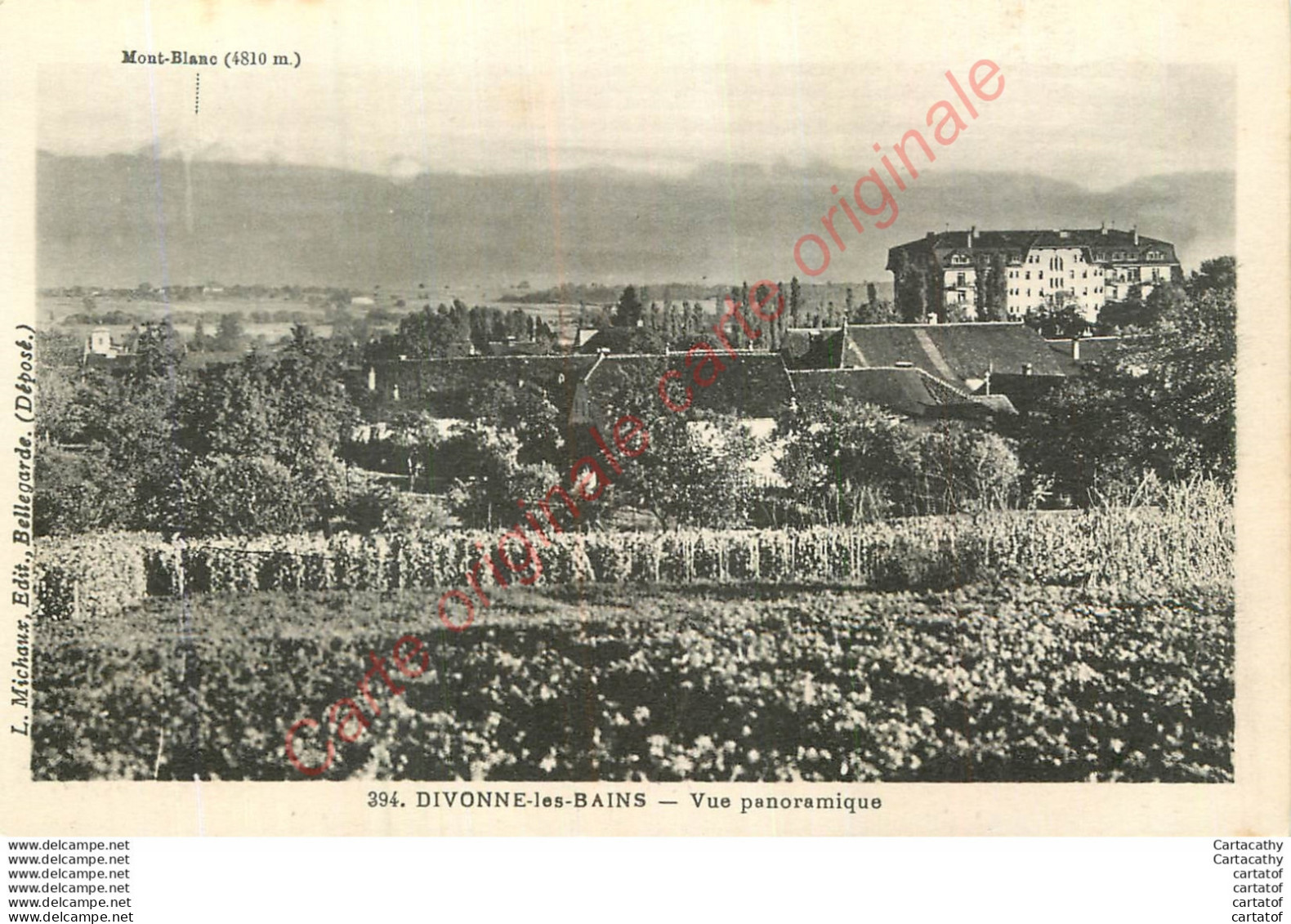 01.   DIVONNE . Vue Panoramique . - Divonne Les Bains