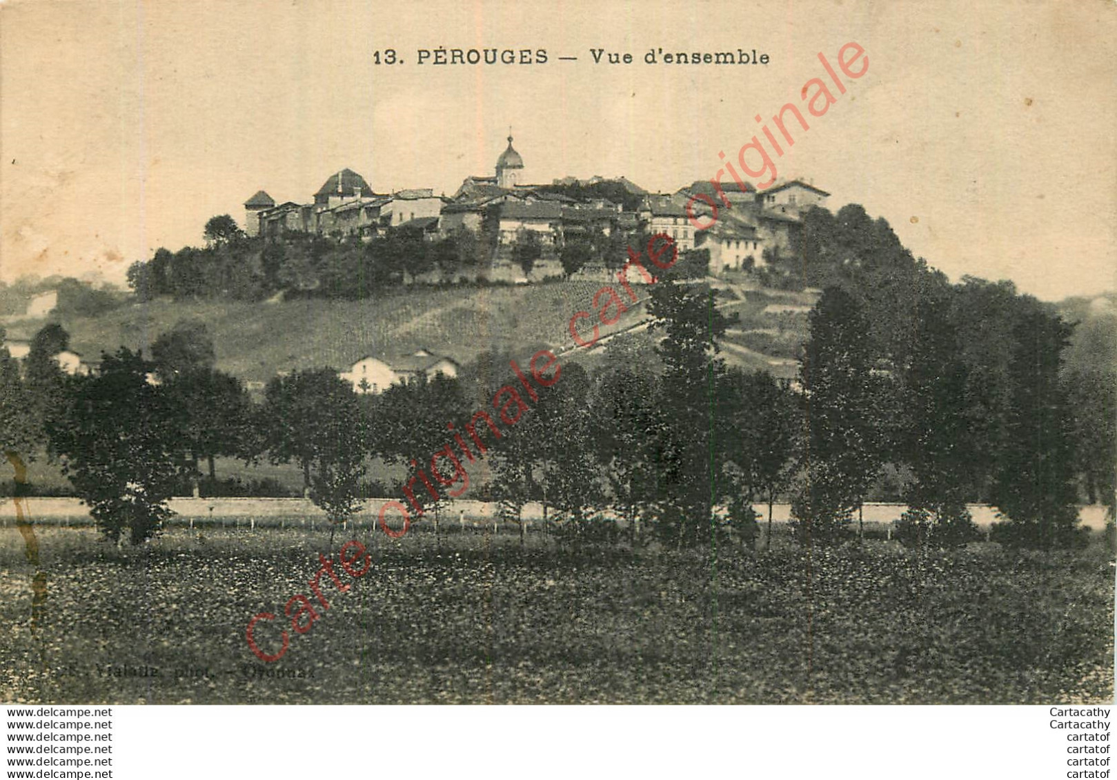 01.  PEROUGES .  Vue D'ensemble . - Pérouges