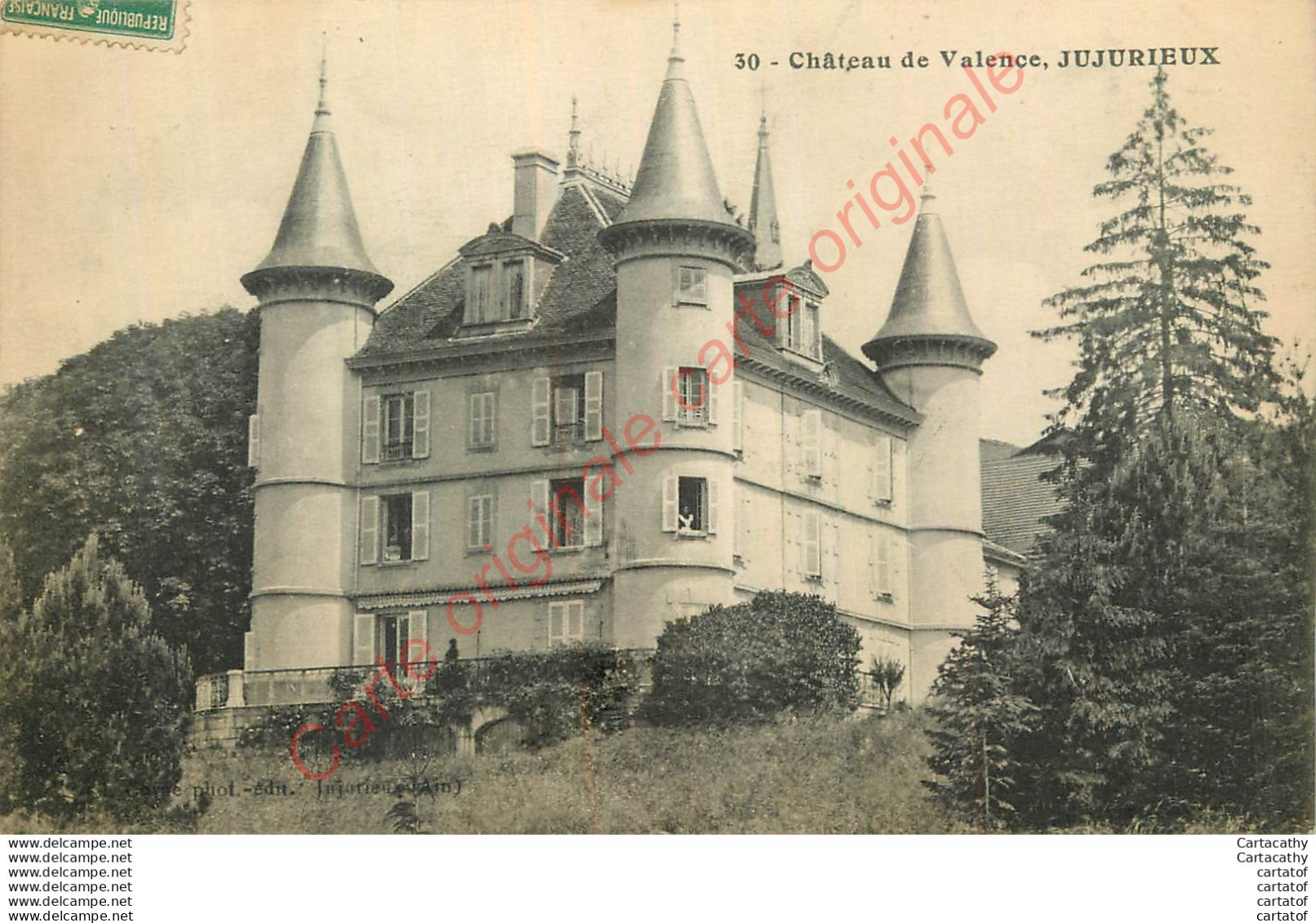 01.  Château De Valence à  JUJURIEUX . - Ohne Zuordnung