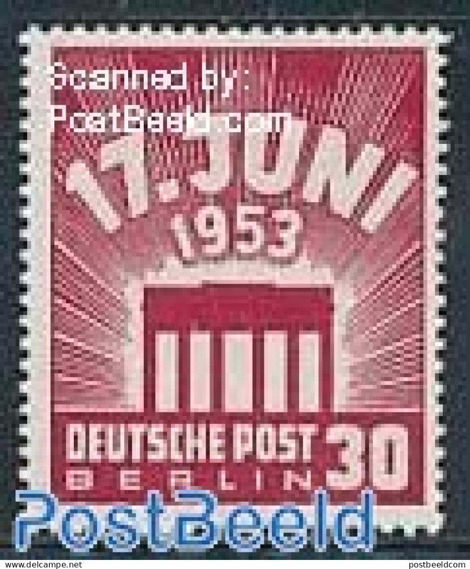Germany, Berlin 1953 30pf, Stamp Out Of Set, Mint NH - Ungebraucht