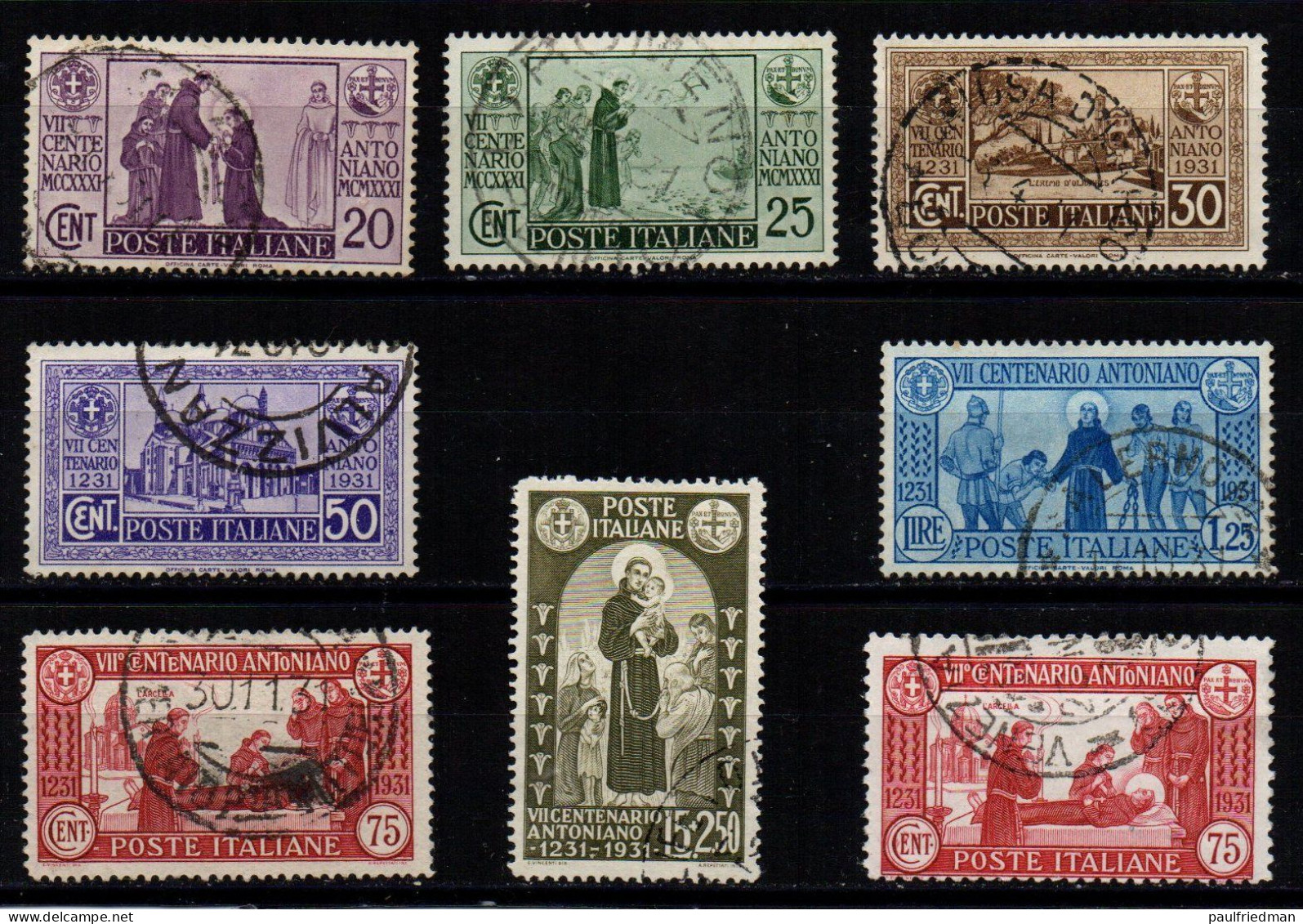 Regno 1931 - Sant'Antonio - Serie Completa (con 75 C. D 12) - Usata - Ottima - Usados
